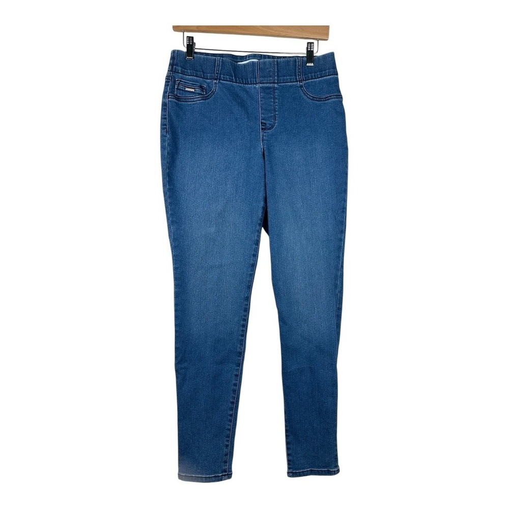Nine‎ West Heidi Pull On Crop Pants size 6 Blue